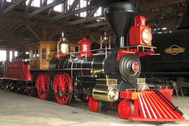 restored steam locomotive